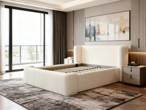 Cloud Bouclé Upholstered Bed Frame