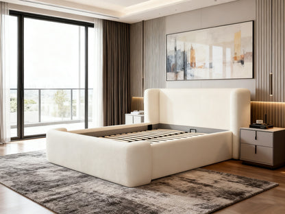 Cloud Bouclé Upholstered Bed Frame